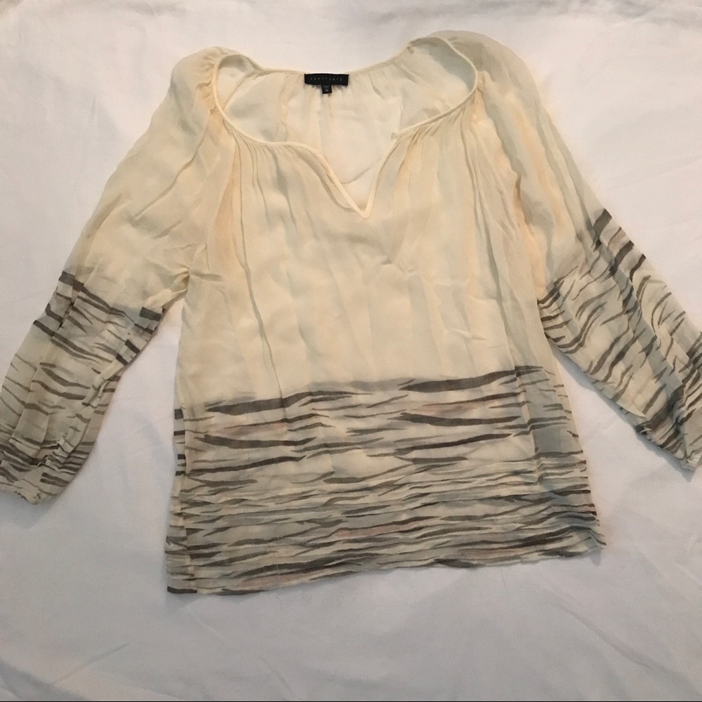 Sanctuary Boho Cream Long Sleeve Blouse